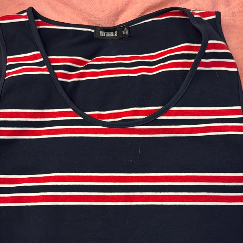 Steel extra large 100% cotton tank